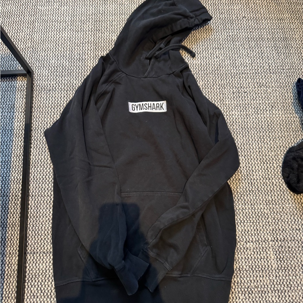 Gymshark Black Pullover Sweater with Logo